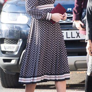 Kate Spade diamond pleat print skirt